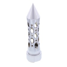 Thread-on Daytona 9/10 Speed Gearshift Knob w/ Adapter - Vertical - Chrome