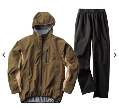 Inalem Stretch Rain Suit Olive Pocketable Workman AEGIS All Seasons Fashion New
