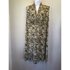 Avenue Green Tropical Floral Print Casual Plus Size 18/20 Beachy Slinky Garden