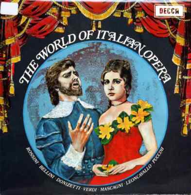 LP Rossini, Bellini, Donizetti The World Of Italian Opera NEAR MINT Decca