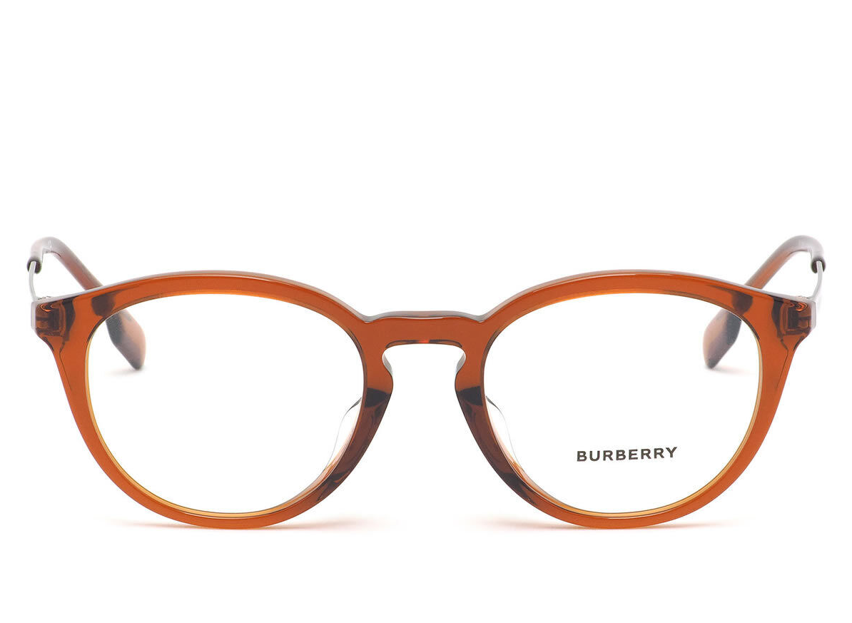 NEW BURBERRY B 2321 3846 BROWN UNISEX EYEGLASSES 49MM 20 145 Burberry Keats Eyeglasses BE 2321 3846 49 Transparent Brown  main image 3