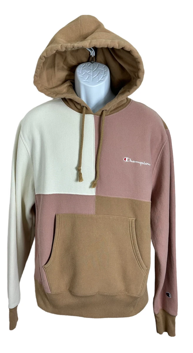 Champion Color Neopolitan Block Reverse Weave Sweatshirt Hoodie Sz