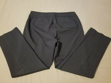 Womens Ann Taylor Dress Pants 8 Navy Blue Cotton Slack Chino Trouser Stretch
