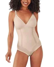 Bali Women's Ultimate Smoothing Firm Control Bodysuit DFS105 - Almond - Size 2XL