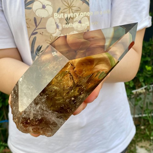 1.87LB Natural Citrine backbone cluster mineral specimen quartz crystal healing - 第 15/18 張圖片