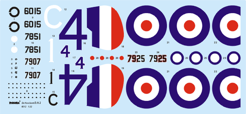 Kit de avión de combate británico RODEN 1/32 Airco DH.2 #612 Primera Guerra Mundial - Imagen 2 de 4