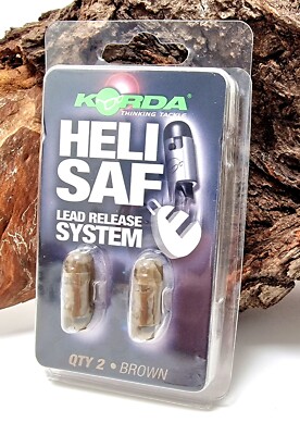 Korda Heli Safe Lead Release System Brown 2 Stück für Helicopter + Chod Rigs OVP