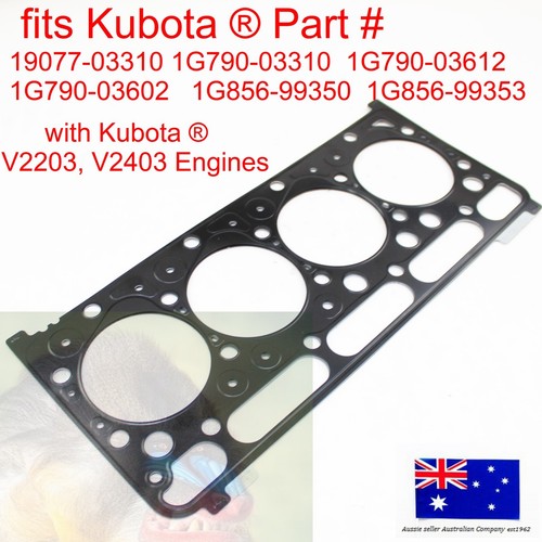 for Kubota Cylinder Head Gasket 1G790-03312 U45ST R520 KJ-T210VX KJ-S150VX 1830 - Foto 8 di 12