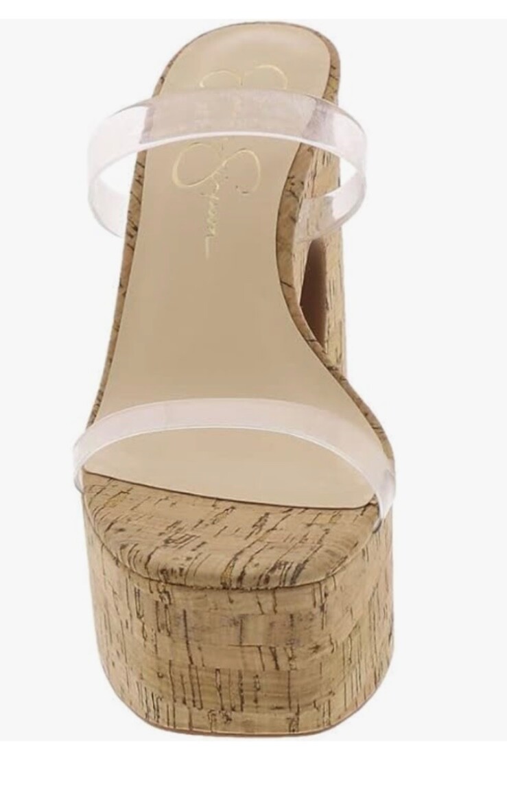 Simpson Samhita Jessica Simpson Clear Wedge Jessica Simpson Clear