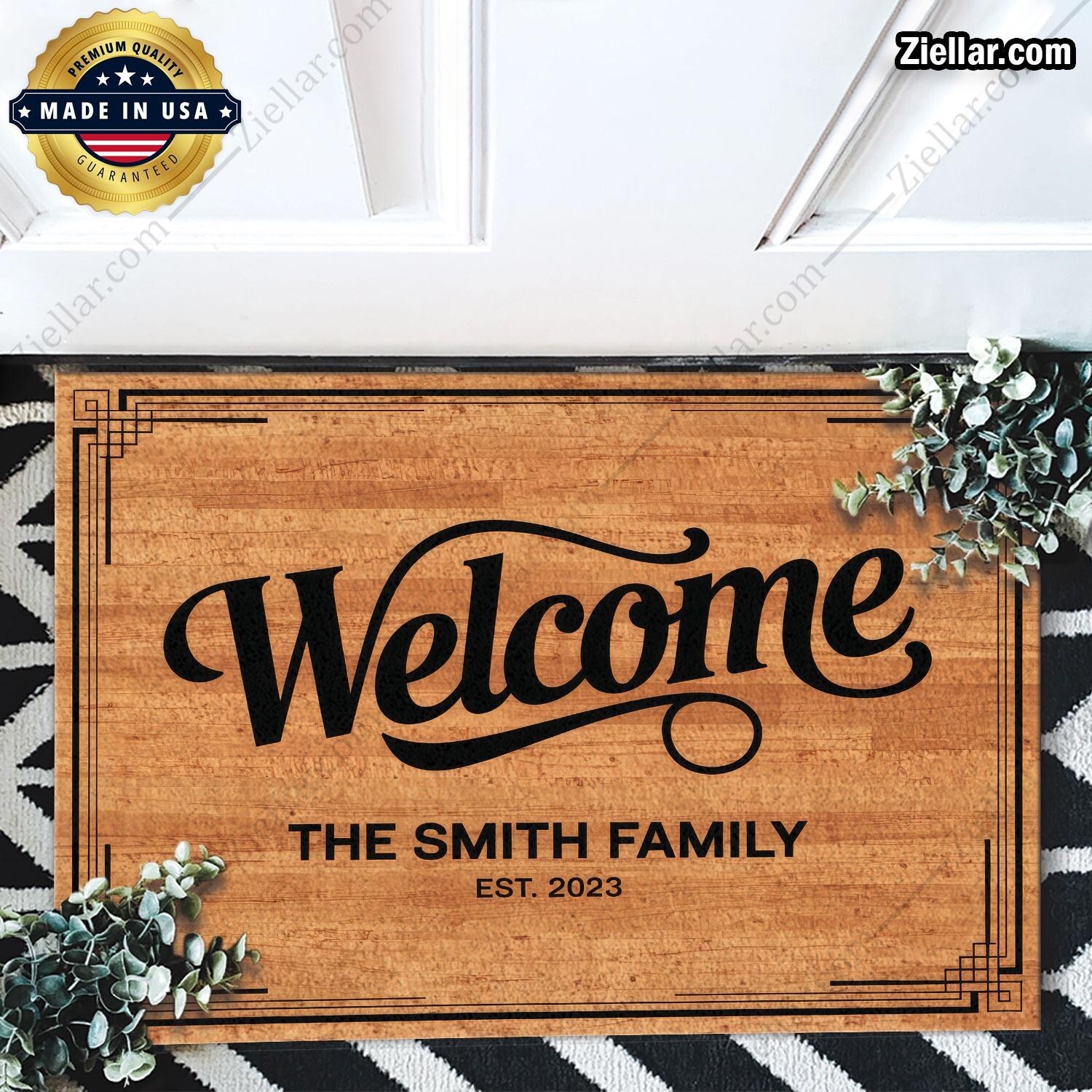 Personalized Family Name Doormat for a Stylish Entryway