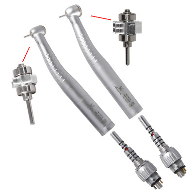 Dental Fiber Optic LED Handpiece Turbine Coupler 6Holes 6-Pin Fit KaV Multiflex