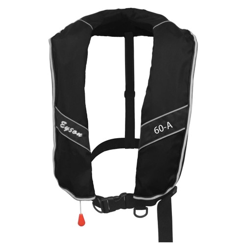 50% Off Extra Large Size Inflatable Life Jacket Life Vest Adults 275N XXL -Black - Picture 10 of 15
