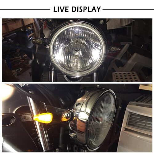 4PCS Motorcycle Turn Signals,14LED Front+Rear Motorcycle Blinkers with Cool - Picture 7 of 7