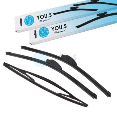 YOU.S Original SCHEIBENWISCHER SET VORNE + HINTEN für RENAULT KANGOO (KC0/1)