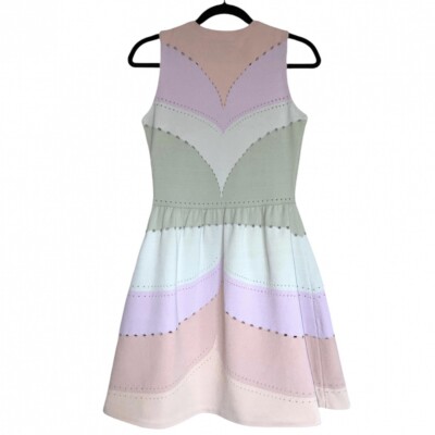 multicolored pastel dress Pastel Rainbow Dress Women, Bodycon Tie Dye Ombre Pencil Fitted Homecoming Prom Pink Gradient Colorful Design Party XS