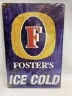 Foster’s Ice Cold Beer Vintage Style Metal Sign Oil Can Australia