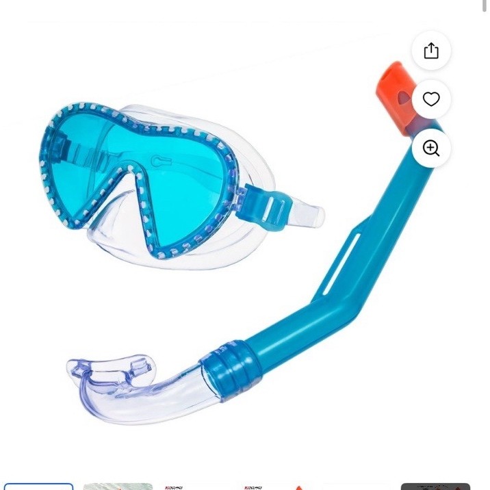 Dolfino Mini Shark Child Swim Mask & Snorkel Set Blue WMC10017BL2