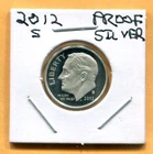 Gem 2012-S Proof Ultra-Cameo Silver Roosevelt Dime - Free Shipping