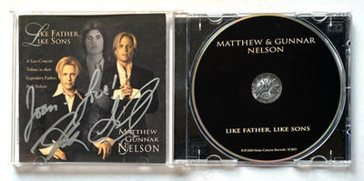 Autograph Like Father Sons Matthew Gunnar Rick Nelson Tribute Concert SIGNED CD