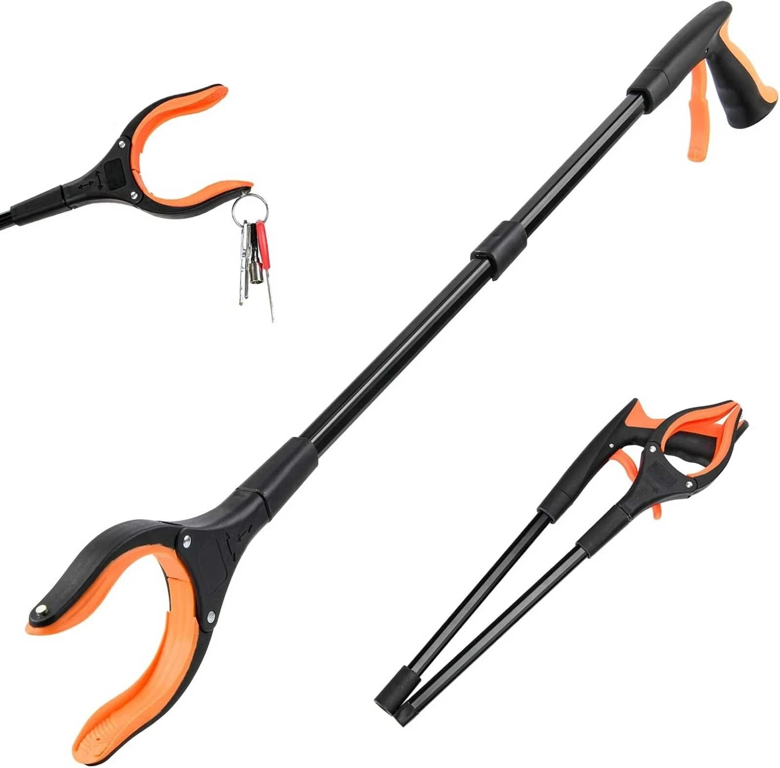 32 Inch Heavy Duty Grabber Reacher Tool with Ergonomic Hand Grip for Trash Pickup