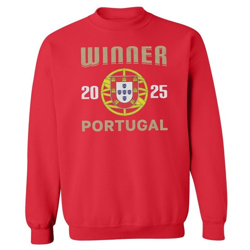 Portugal Soccer Winners - 2025 Europe Nations Fans Unisex Crewneck Sweatshirt - Picture 1 of 2