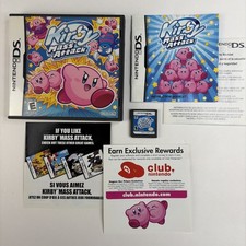 Kirby Mass Attack (Nintendo DS, 2011) CIB with all inserts, Tested