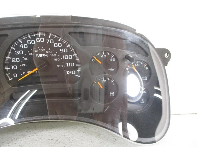 Chevy Silverado 1500 2003-2005 velocímetro cúmulo de cabeza 137 k millas OEM LKQ Foto 3 de 4