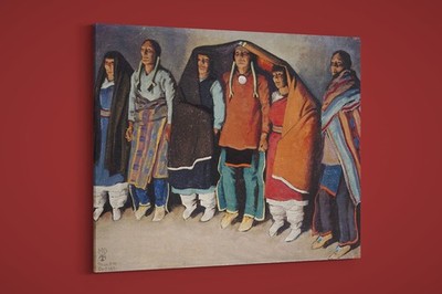 Maynard Dixon - Round Dance - Art Print on Paper or Canvas