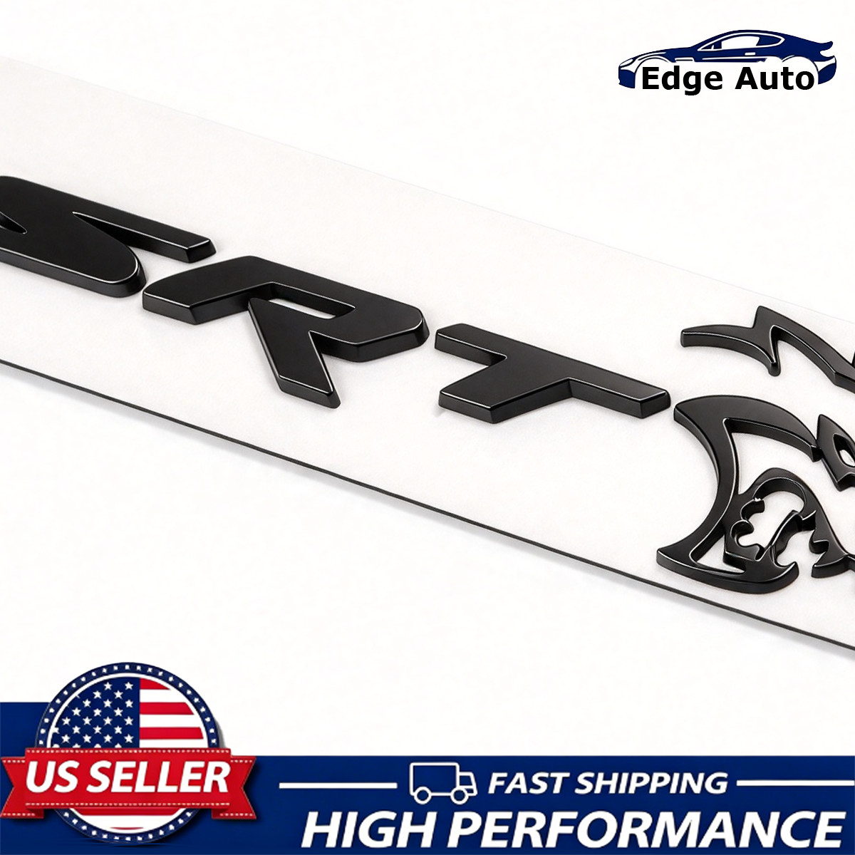 Matte Black For SRT Hellcat Emblem Devil Cat Rear Tailgate Liftgate Badge Decal