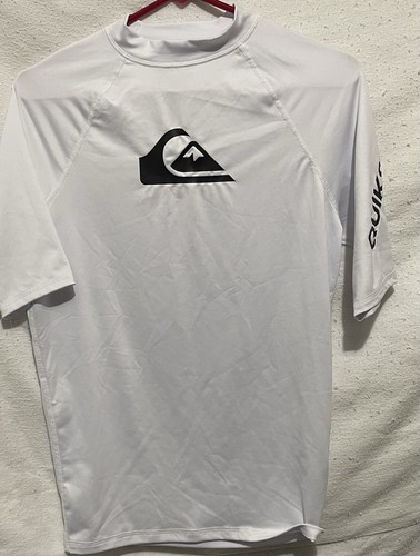 Surf shirt quicksilver Vintage White Made For Surfing Medium Short Sleeve