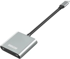 USB C to AR Glasses with Charging Adapter,Simultaneously Charge and Play,Supp