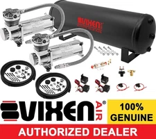 AIR SUSPENSION KIT/SYSTEM FOR TRUCK/CAR BAG/RIDE/LIFT, DUAL COMPRESSOR, 4G TANK