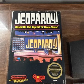 Jeopardy - (NES, 1987) Nintendo Video Game - Complete Box tested and Authentic