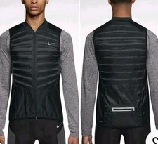 Chaleco de plumón ligero Nike Aeroloft 800 XXL para correr golf chaleco negro reflectante