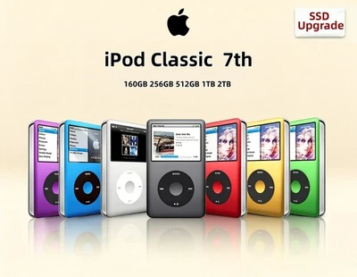 Apple iPod Classic 5th/7th Gen SSD Upgraded Music Player 160GB to 1TB All Colors - Image 1 of 4