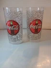 2 Vintage Coca Cola Bubbles Plastic Thermoserve 20oz Cups