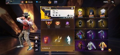 cuenta de Free fire, veterana, armas evos al máximo, camisas de heroico y más