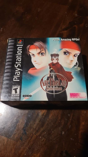 Arc the Lad Collection Sony Playstation 1 PS1 w/ Manual Omake Box