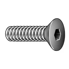 3/8"-24 Socket Head Cap Screw, Flat, Chrome Plated Alloy Steel, 1 In Length, 5