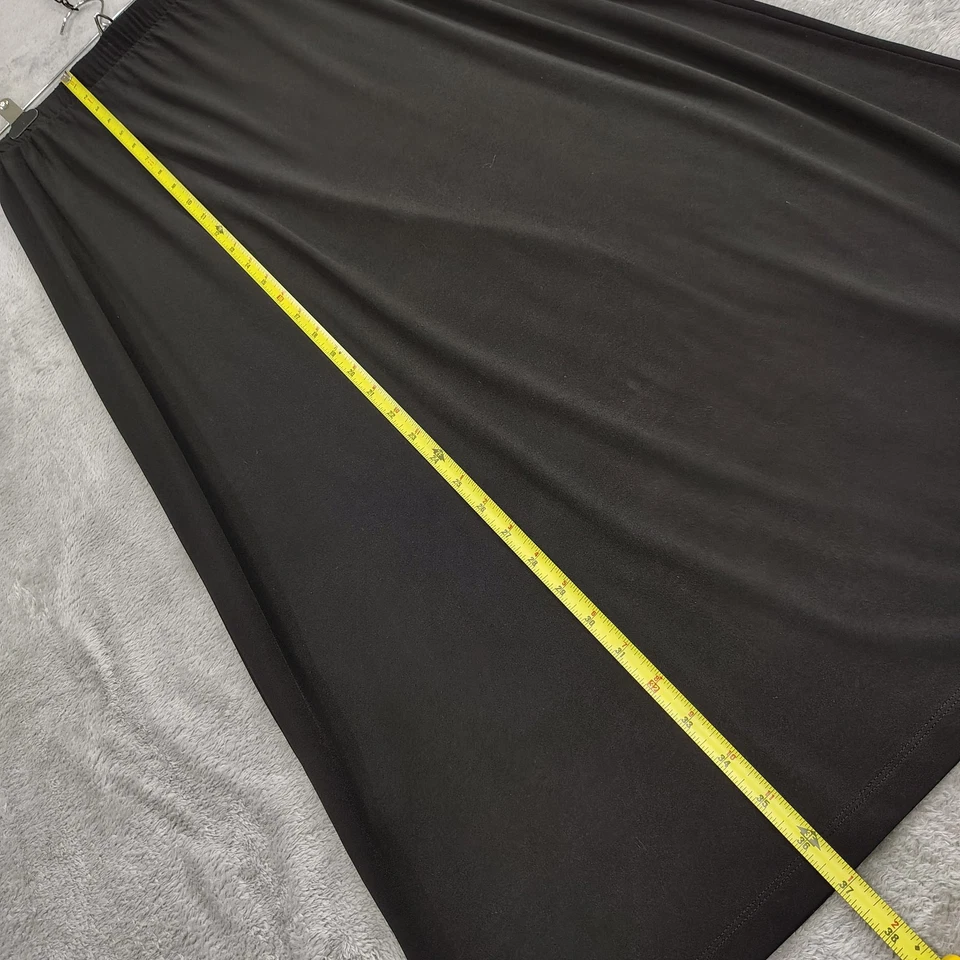 Maxi falda elástica negra para mujer Chico’s talla 1 (M/8) Foto 3 de 4