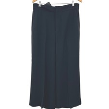 High Rise Wide Leg Crop Trousers Wms 12 Black Dress Pants Banana Republic NWT