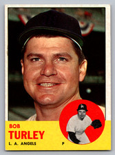 1963 TOPPS #322 BOB TURLEY ANGELS