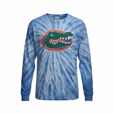 Florida Gators NCAA Blue Tie-Dye T-Shirt Size Large Unisex Official License NWT
