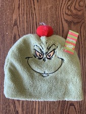 The Grinch Green Face Christmas Beanie Hat One Size New snowwear