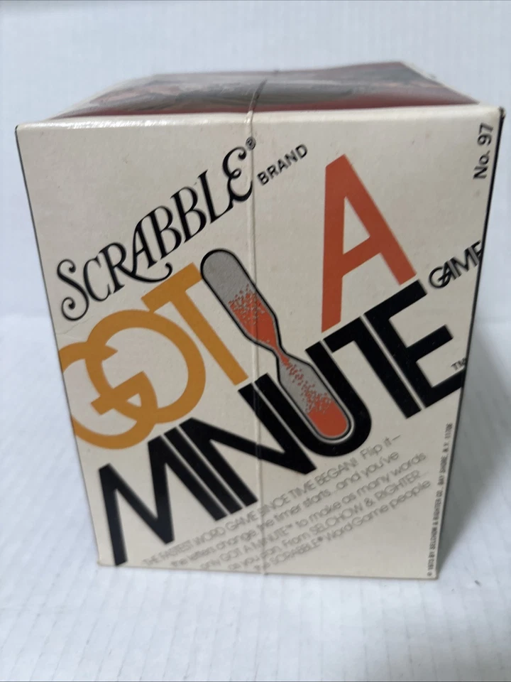 Vintage Scrabble Got A Minute Spelling Dice Game Acrylic No.97 Version 1970’s - Image 4 of 4