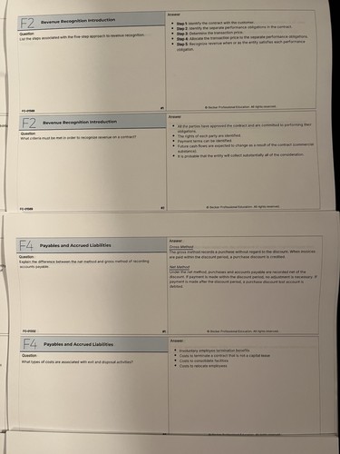 Becker 2025 CPA Exam Review Flashcards - FAR V1.3 (most current version) - Picture 4 of 6