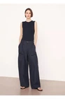 VINCE Raver Italian Flannel Wide Leg Baggy Cargo Crop Pant 4 Charcoal $495 NWT