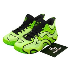 Jordan Tatum 3 Childrens Basketball Shoes Contour Green Black Electronic Green