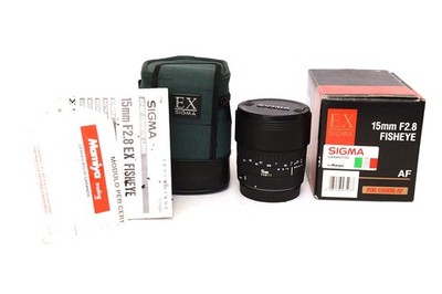 Sigma EX 15MM F2.8 Fisheye Objektiv Für Canon AF