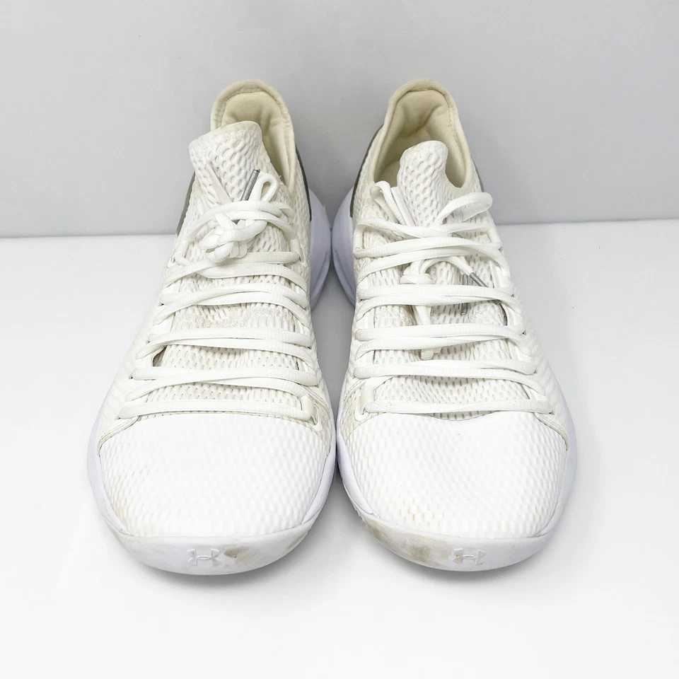 Under Armour Mens HOVR Havoc Low TB 3021593 White Running Shoes Sneakers Sz 10.5 - Image 3 of 4